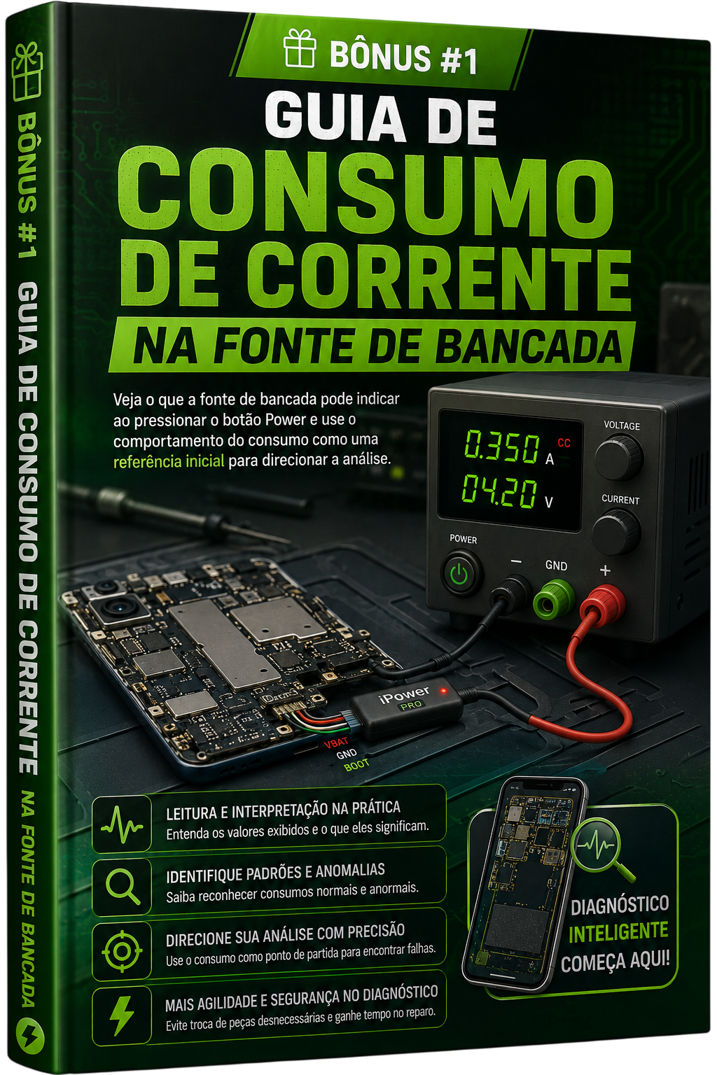 Guia de Consumo de Corrente na Fonte de Bancada